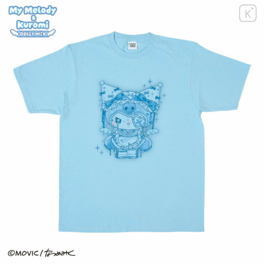 Japan Sanrio T-shirt - Kuromi : Dolly Mix Blue - 1