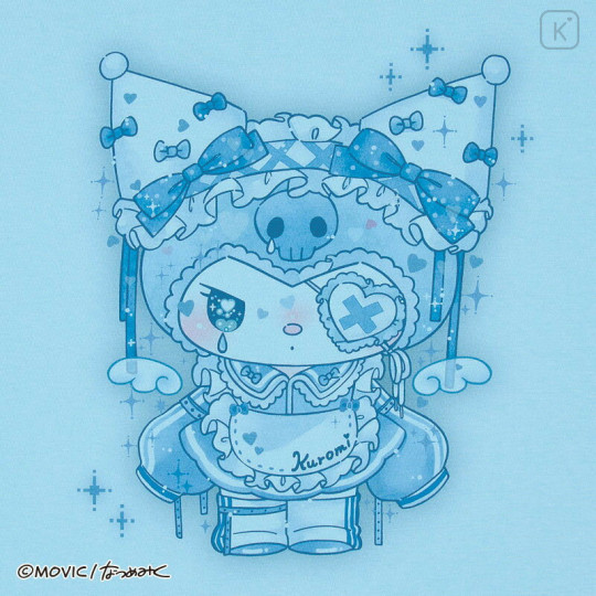 Japan Sanrio T-shirt - Kuromi : Dolly Mix Blue - 3