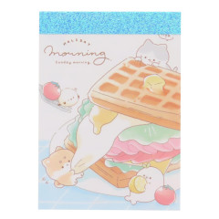Japan Kamio Mini Notepad - Dog Cat Good Morning Sandwich