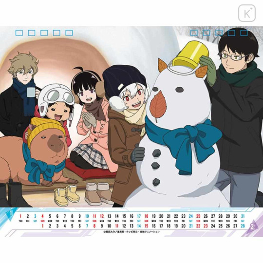 Japan World Trigger Desk Calendar - Characters 2026 - 2