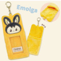 Japan Pokemon Photo Holder Card Case Keychain - Emolga : Pokepeace Fluffy Enjoy Idol - 2