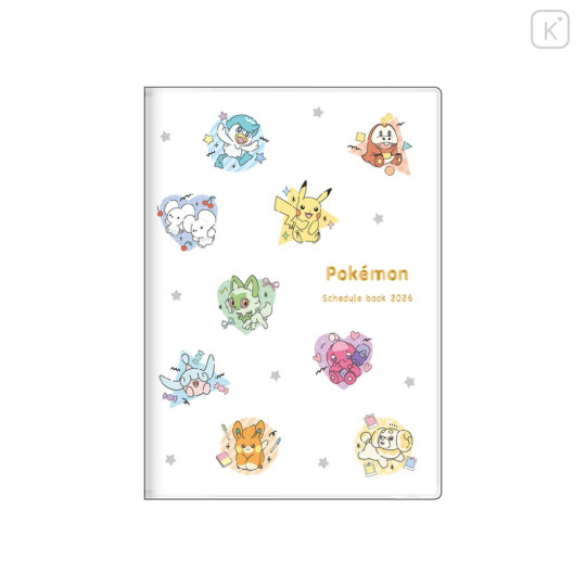 Japan Pokemon B6 Monthly Schedule Book - Pocket Monster : Characters Happy 2026 - 1