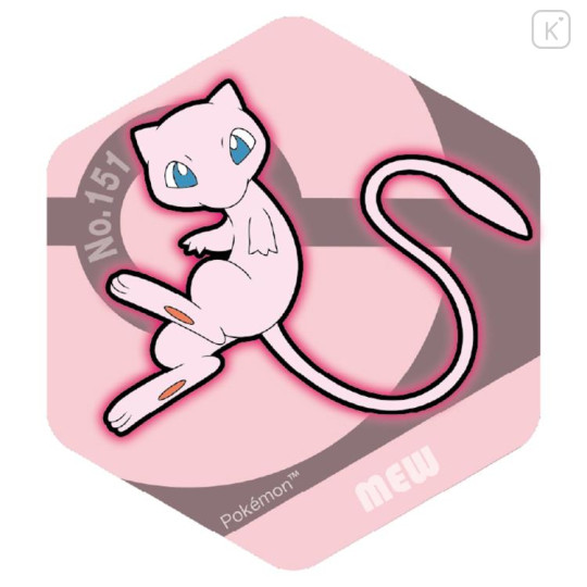 Japan Pokemon Honeycomb Acrylic Magnet - Mew - 1