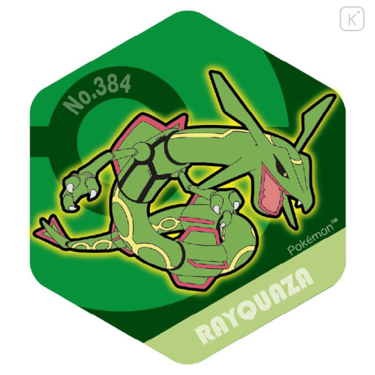 Japan Pokemon Honeycomb Acrylic Magnet - Rayquaza - 1