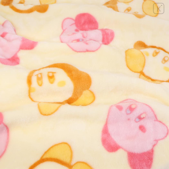 Japan Kirby Warm Large Blanket - Kirby & Waddle Dee : Light Orange - 2
