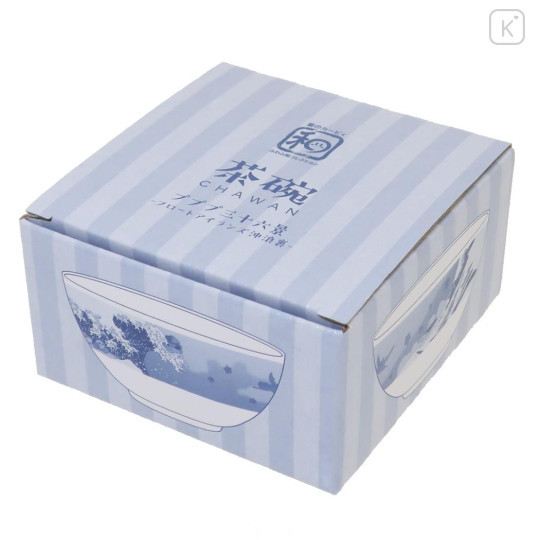 Japan Kirby Porcelain Tea Bowl - Kirby & Waddle Dee : Great Wave Float Island - 3