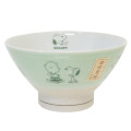 Japan Peanuts Hasami Ware Rice Bowl - Snoopy : Mint Green - 1