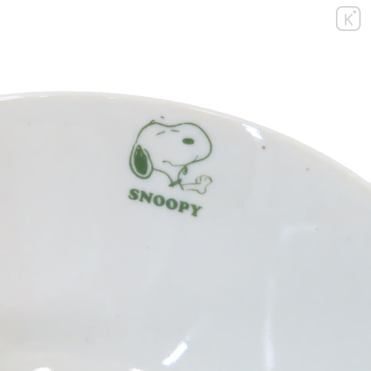 Japan Peanuts Hasami Ware Rice Bowl - Snoopy : Mint Green - 3