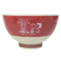 Japan Peanuts Hasami Ware Rice Bowl - Snoopy : Red Autumn - 3