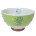 Japan Peanuts Hasami Ware Rice Bowl - Snoopy : Green Nature - 1