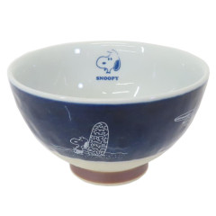 Japan Peanuts Hasami Ware Rice Bowl - Snoopy : Navy Surfing