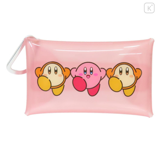 Japan Kirby Clear Multi Case (S) - Kirby Play With Waddle Dee Light Pink - 1