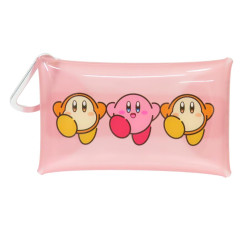 Japan Kirby Clear Multi Case (S) - Kirby Play With Waddle Dee Light Pink