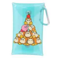 Japan Kirby Clear Multi Case (S) - Kirby Play With Waddle Dee Light Turquoise