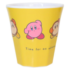 Japan Kirby Melamine Tumbler - Kirby Play With Waddle Dee Yellow