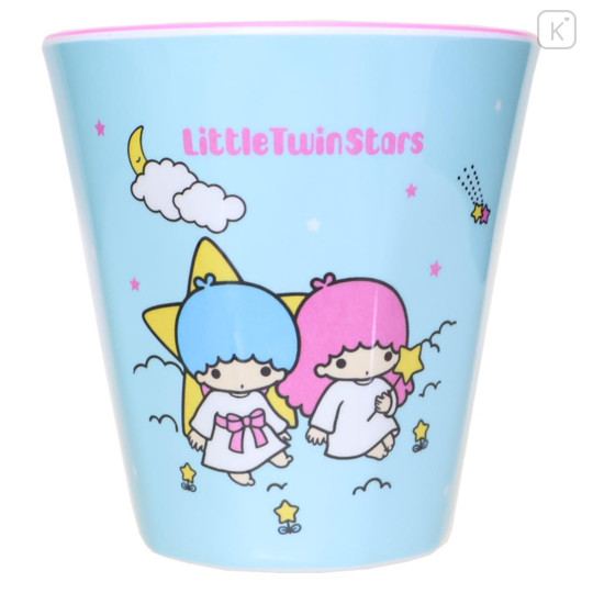 Japan Sanrio Melamine Tumbler - Little Twin Stars : Blue Pink - 1