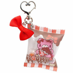 Japan Gloomy Bear Shaka Shaka Keychain - Chocolate Ribbon Red