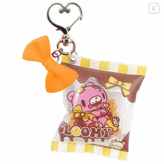 Japan Gloomy Bear Shaka Shaka Keychain - Chocolate Ribbon Orange - 1