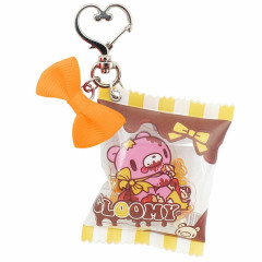 Japan Gloomy Bear Shaka Shaka Keychain - Chocolate Ribbon Orange