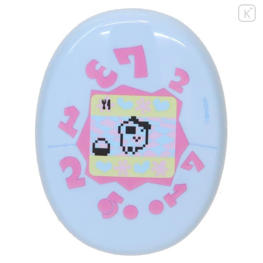 Japan Tamagotchi Oval Hair Brush - Pixel Light Blue - 1