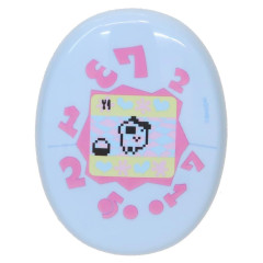 Japan Tamagotchi Oval Hair Brush - Pixel Light Blue