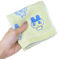 Japan Tamagotchi Mini Towel Jacquard Handkerchief - Mametchi Funny Yelloew - 3