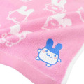 Japan Tamagotchi Mini Towel Jacquard Handkerchief - Mimitchi Funny Pink - 2
