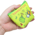 Japan Tamagotchi Triangular Mini Pouch - Kuchipatchi & Memetchi Green - 2