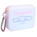 Japan Sanrio Silicone Mini Accessory Pouch - Cinnamoroll : Face White - 1