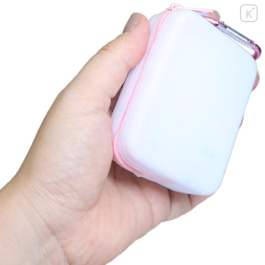 Japan Sanrio Silicone Mini Accessory Pouch - Cinnamoroll : Face White - 2