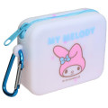 Japan Sanrio Silicone Mini Accessory Pouch - My Melody : Face Pink - 1