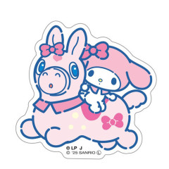 Japan Sanrio Big Sticker - My Melody : Rody Bounce Horse