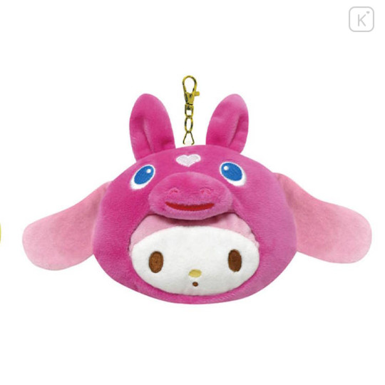 Japan Sanrio Plush Pass Case Pouch with Reel - My Melody : Rody Bounce Horse - 1