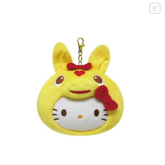 Japan Sanrio Plush Pass Case Pouch with Reel - Hello Kitty : Rody Bounce Horse - 1