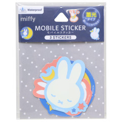 Japan Miffy Luminous Moblie Sticker Set - Miffy