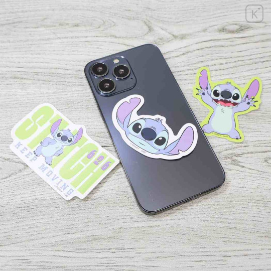 Japan Disney Luminous Moblie Sticker Set - Stitch - 2
