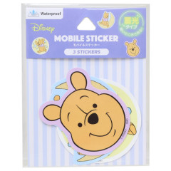 Japan Disney Luminous Moblie Sticker Set - Pooh