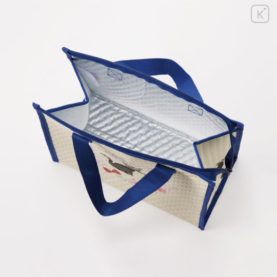 Japan Ghibli Insulated Cooler Lunch Bag - Kiki's Delivery Service : Jiji Flower Beige Navy - 3