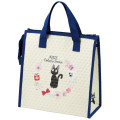 Japan Ghibli Insulated Cooler Lunch Bag - Kiki's Delivery Service : Jiji Flower Beige Navy - 4