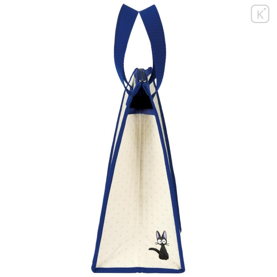 Japan Ghibli Insulated Cooler Lunch Bag - Kiki's Delivery Service : Jiji Flower Beige Navy - 5