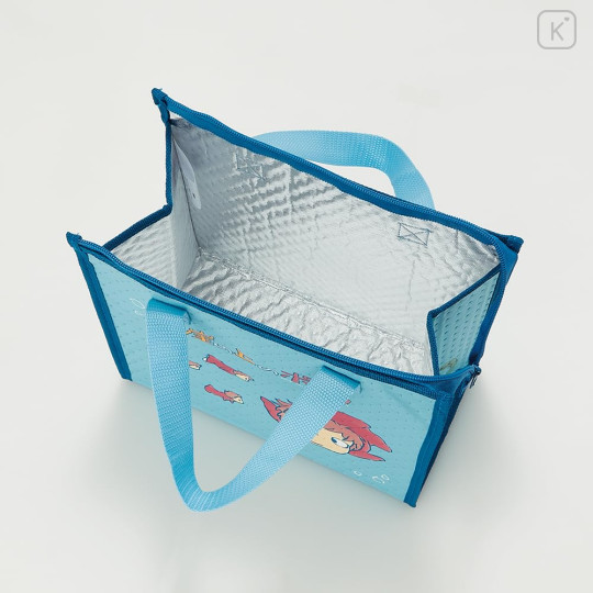 Japan Ghibli Insulated Cooler Lunch Bag - Ponyo : Swimming Blue - 2