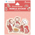 Japan Curious George Mobile Sticker Pack - Sweets - 1