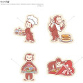 Japan Curious George Mobile Sticker Pack - Sweets - 2