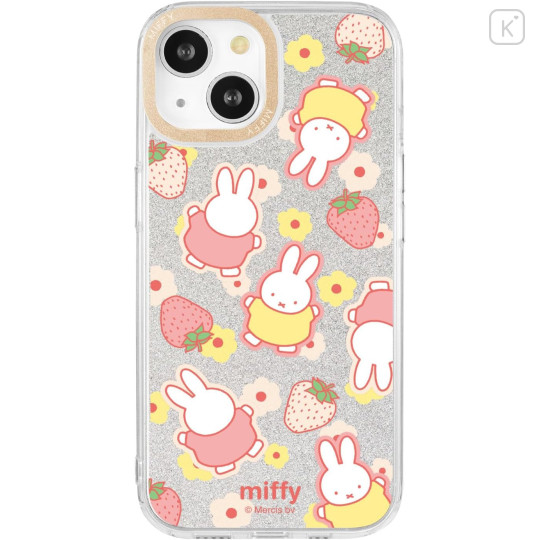 Japan Miffy Camera Frame iPhone 15 / 14 / 13 Case - Miffy : Strawberry - 1