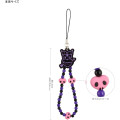 Japan Sanrio Mobile Hand Strap - Kuromi - 2