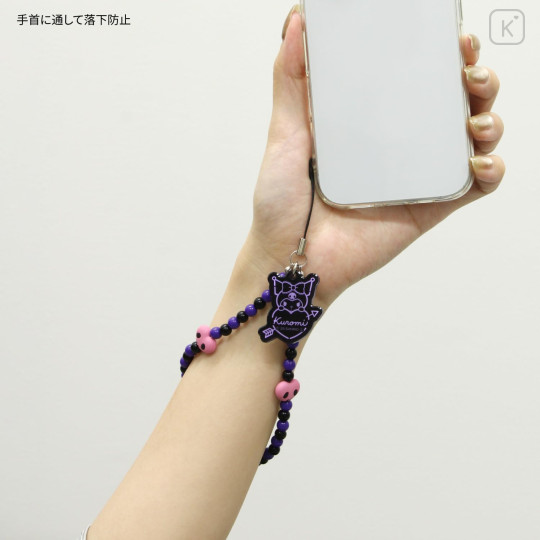 Japan Sanrio Mobile Hand Strap - Kuromi - 3