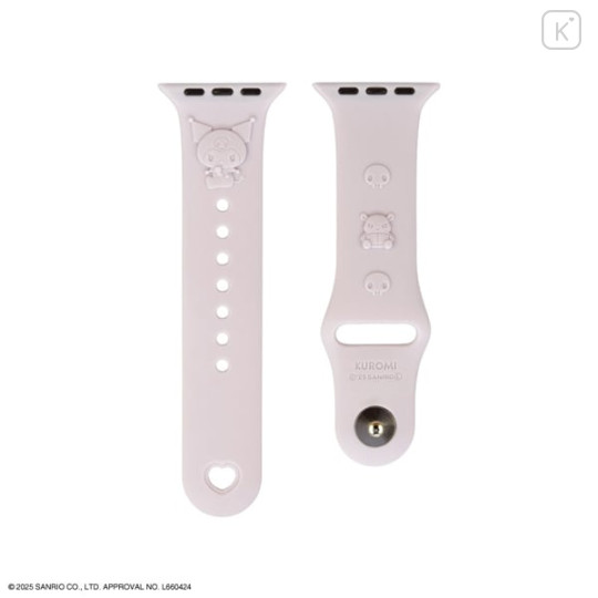 Japan Sanrio Apple Watch 42/41/40/38mm Silicone Band - Kuromi - 1