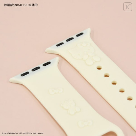 Japan Sanrio Apple Watch 42/41/40/38mm Silicone Band - Kuromi - 3