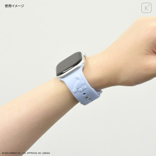 Japan Sanrio Apple Watch 42/41/40/38mm Silicone Band - Cinnamoroll - 4