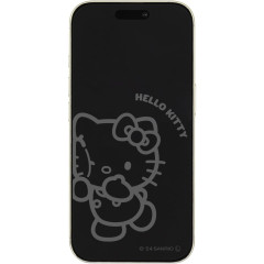 Japan Sanrio iPhone 16e / 16 / 15 / 15 Pro / 14 / 14 Pro / 13 / 13 Pro Glass Screen Protector - Hello Kitty
